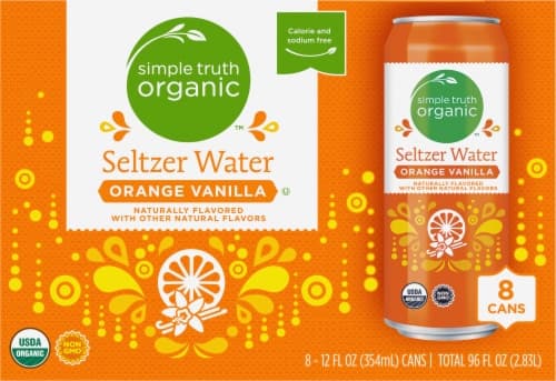 Simple Truth Organic Orange Vanilla Flavored Seltzer Water