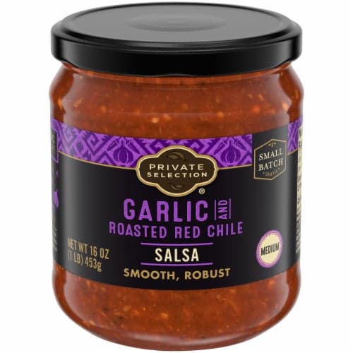 Private Selection Garlic And Roasted Red Chile Medium Salsa