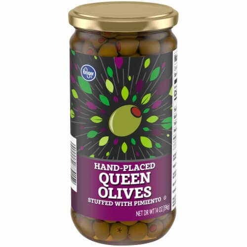 Kroger Gluten Free Hand-Placed Queen Olives Stuffed With Pimiento