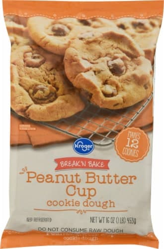 Kroger Peanut Butter Cup Large Break 'N Bake Cookie Dough