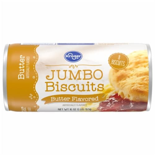 Kroger Butter Flavored Ready-To-Bake Jumbo Biscuits
