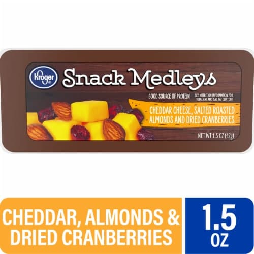 Kroger Cheddar Cheese Cranberry & Almond Snack Kit