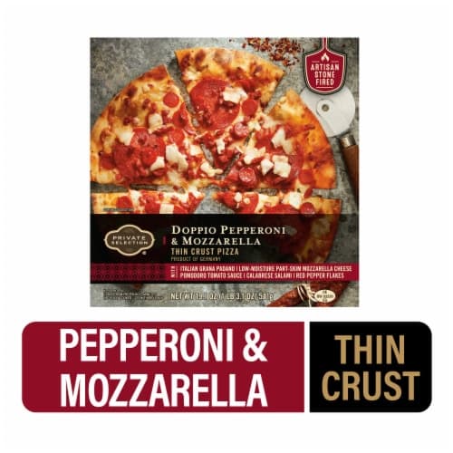 Private Selection Doppio Pepperoni And Mozzarella Thin Crust Pizza