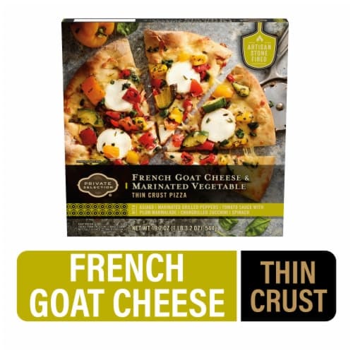 Private Selection French Goat Cheese & Marinated Vegetable Thin Crust  Pizza