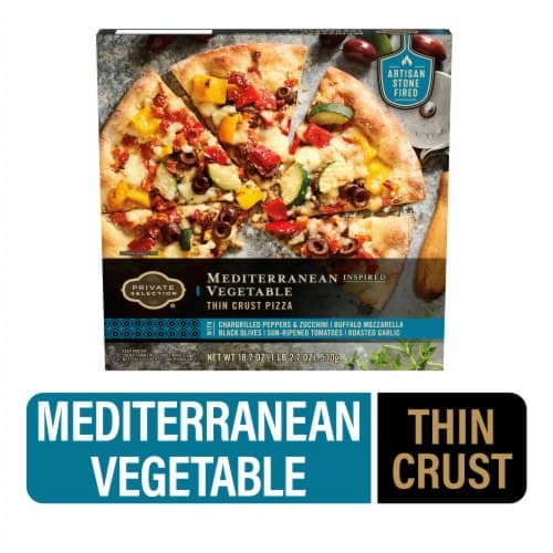 Private Selection Mediterranean Inspired Vegetable Thin Crust  Pizza