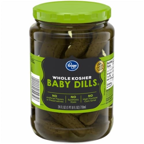 Kroger Whole Kosher Baby Dill Pickles