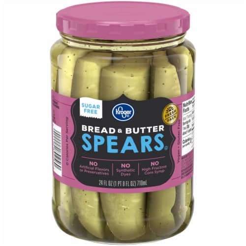 Kroger Sugar Free Bread & Butter Pickle Spears