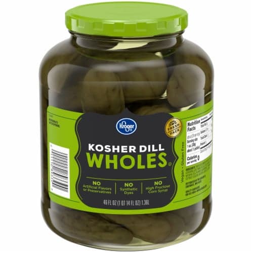 Kroger Kosher Whole Dill Pickles