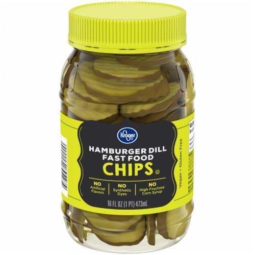 Kroger Gluten Free Hamburger Dill Fast Food Pickle Chips