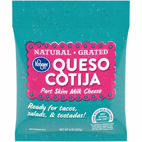 Kroger Natural Grated Queso Cotija Part Skim Milk Cheese