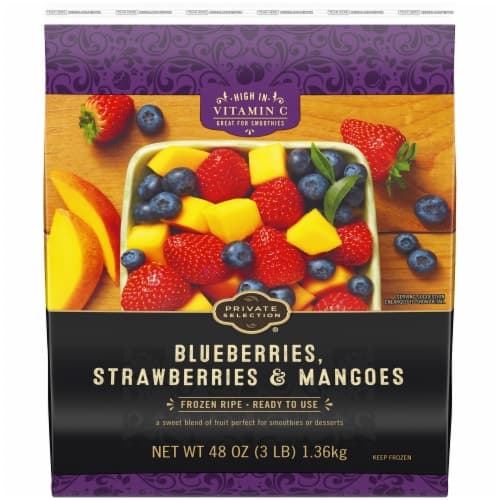 Private Selection Blueberries Strawberries & Mangoes  Fruit