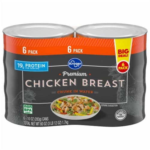 Kroger Premium Chicken Breast Chunk In Water Big Deal!