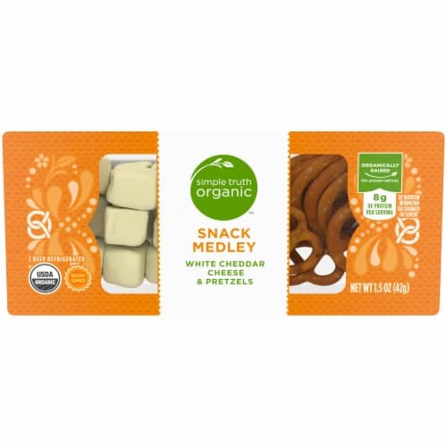 Simple Truth Organic Snack Medley White Cheddar Cheese & Pretzels Snack Kit