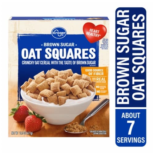 Kroger Brown Sugar Oat Squares Cereal