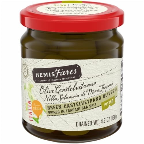 Hemisfares Green Castelvetrano Olives (Pitted