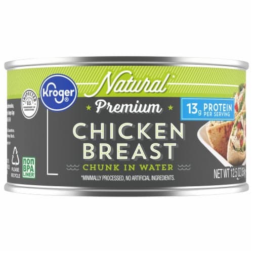 Kroger Premium Natural Chicken Breast Chunk In Water