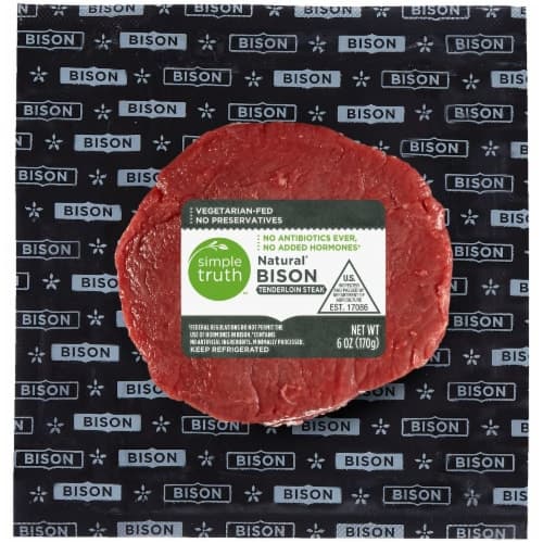 Simple Truth Natural Bison Tenderloin Steak