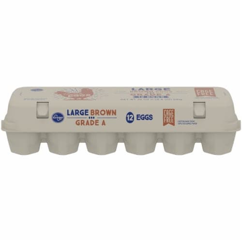 Kroger Cage Free Grade A Large Brown Eggs