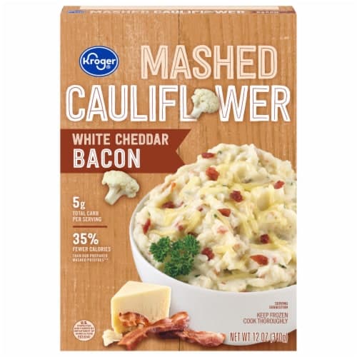 Kroger  White Cheddar Bacon Mashed Cauliflower