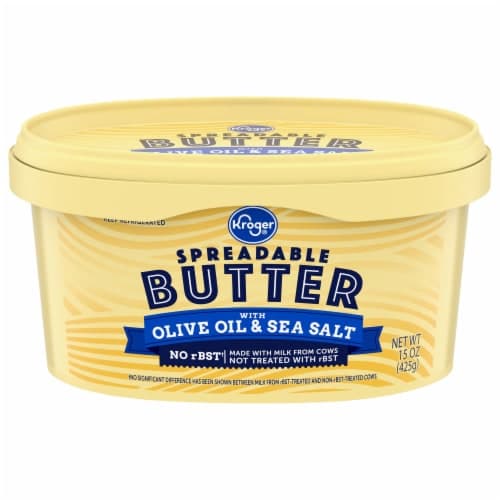 Kroger Spreadable Butter With Olive Oil & Sea Salt