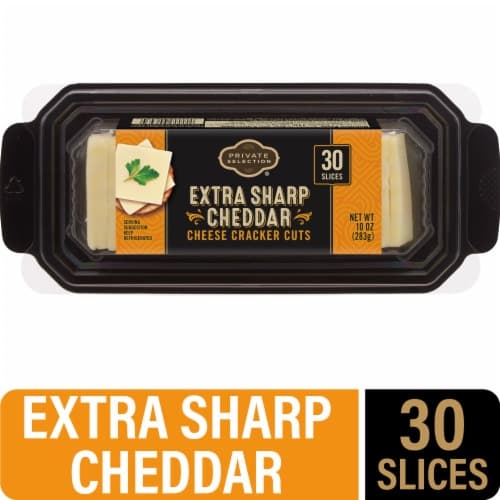 Private Selection Extra Sharp White Cheddar Cracker Cuts Sliced Cheese