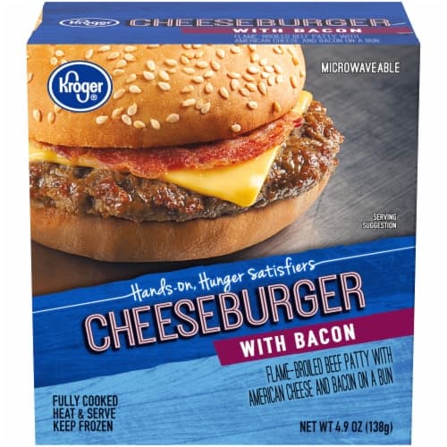 Kroger Microwaveable Cheeseburger With Bacon