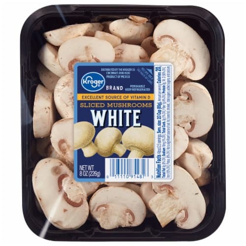 Kroger Sliced White Mushrooms