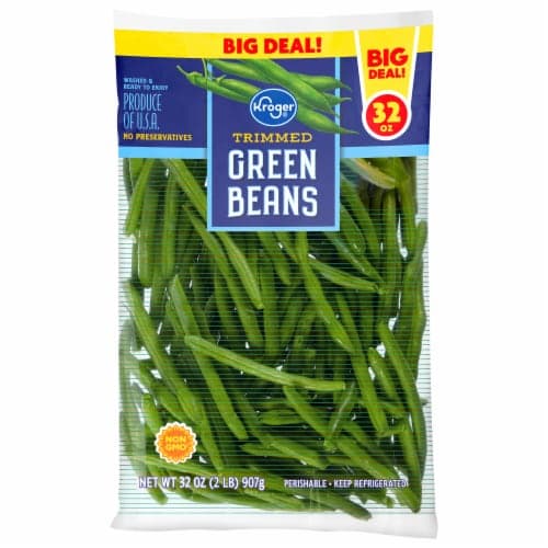 Kroger Fresh Trimmed Green Beans Bag Big Deal!