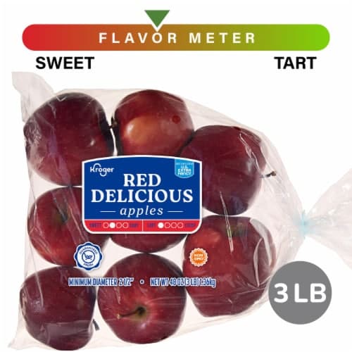 Red Delicious Apples - 3 Pound Bag