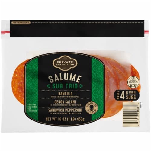 Private Selection Salume Sub Trio Hamcola Salami & Pepperoni Variety