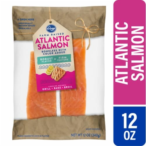 Kroger  Farm Raised Boneless  Atlantic Salmon
