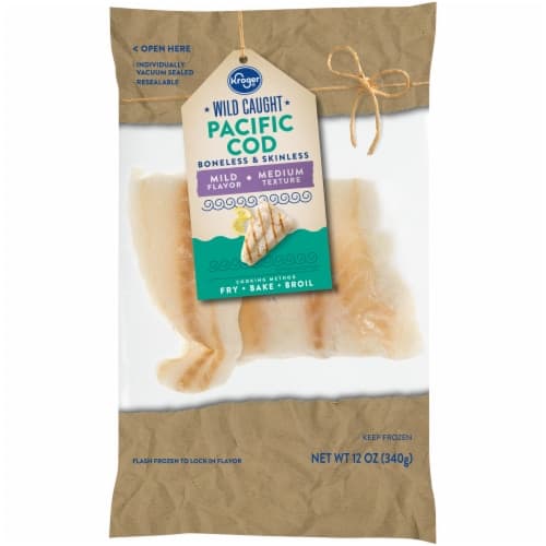 Kroger Wild Caught Boneless & Skinless  Pacific Cod