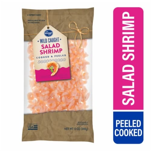 Kroger Wild Caught Cooked & Peeled  Salad Shrimp