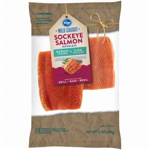 Kroger Wild Caught Boneless  Sockeye Salmon