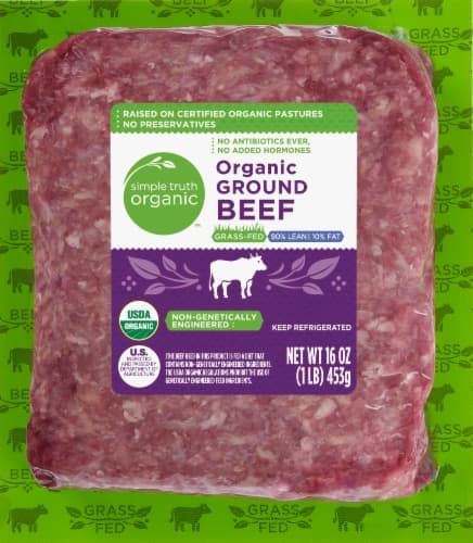 Simple Truth Organic 90% Lean Grass Fed Ground Beef