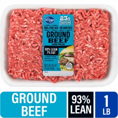 Kroger 93% Lean/7% Fat Ground Beef
