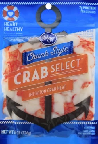 Kroger Crab Select Chunk Style Imitation Crab Meat