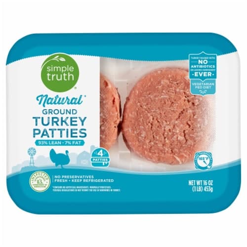 Simple Truth Natural 93% Lean Ground Turkey Patties