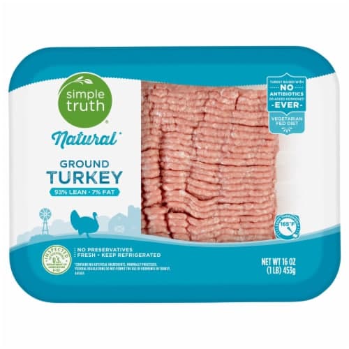 Simple Truth Natural 93% Lean 7% Fat Ground Turkey