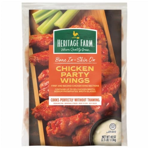 Heritage Farm Bone-In Skin-On Chicken Party Wings