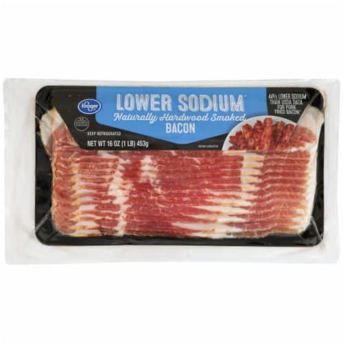 Kroger Lower Sodium Naturally Hardwood Smoked Bacon