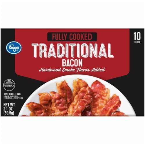 Kroger Fully Cooked Hardwood Smoke Flavor Traditional Bacon