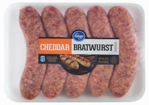 Kroger Brats Cheddar Bratwurst