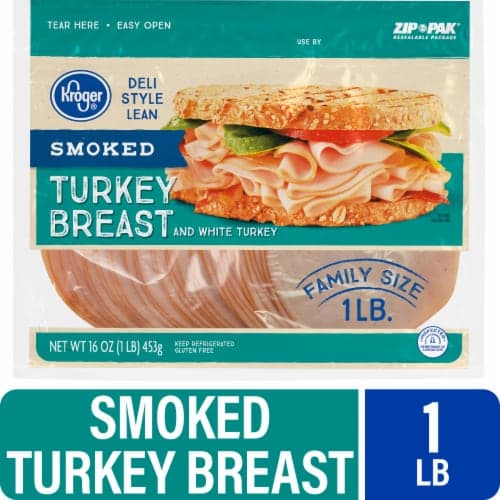 Kroger Turkey Breast Smoked Deli Thin Sliced Family Size
