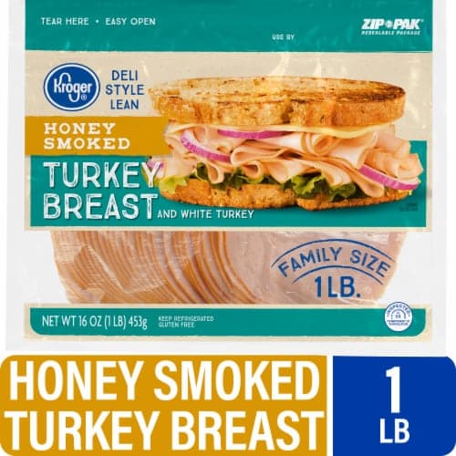 Kroger Turkey Breast Honey Smoked Deli Thin Sliced Family Size