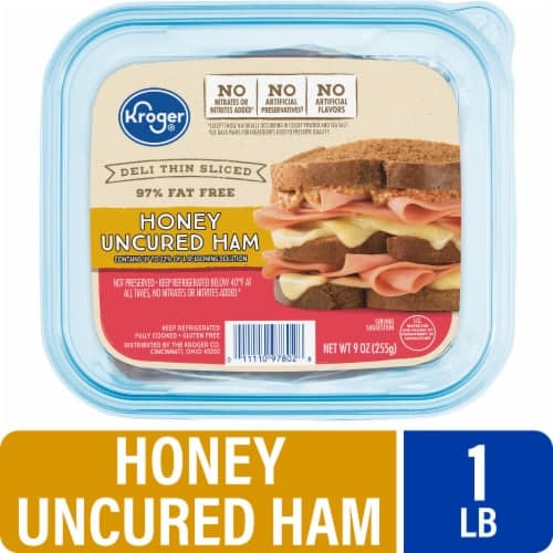 Kroger Honey Ham Uncured Deli Thin Sliced