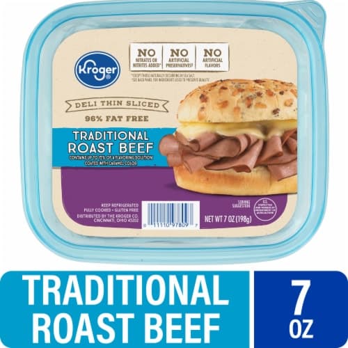 Kroger Roast Beef Traditional Deli Thin Sliced