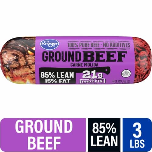 Kroger 85/15 Lean Ground Beef Roll