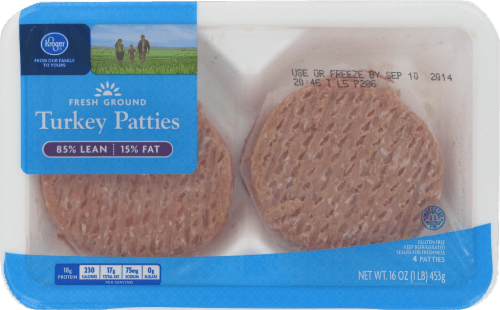 Kroger Fresh Ground Turkey Patties