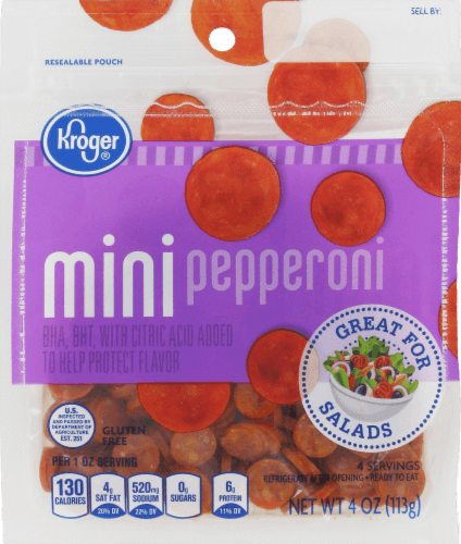 Kroger Gluten Free Sliced Mini Pepperoni